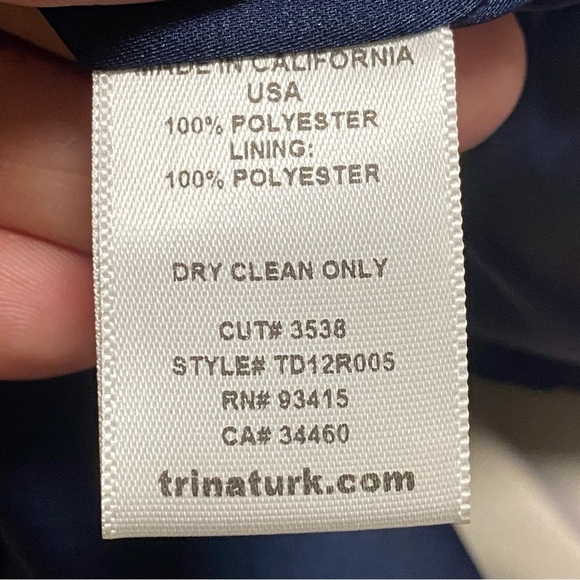 Trina Turk Dress Women’s Size 2 Navy & Multi Color stripe shift dress - Picture 14 of 16